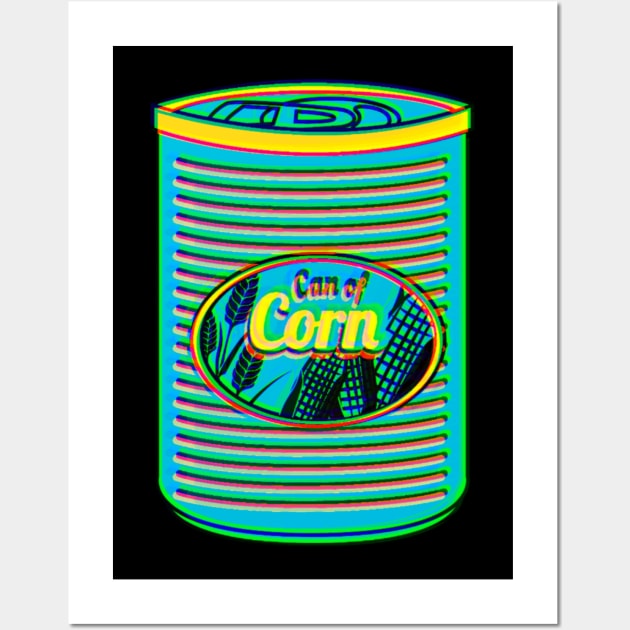 Can Of Corn - Bright 2023 Season Wall Art by TJWDraws